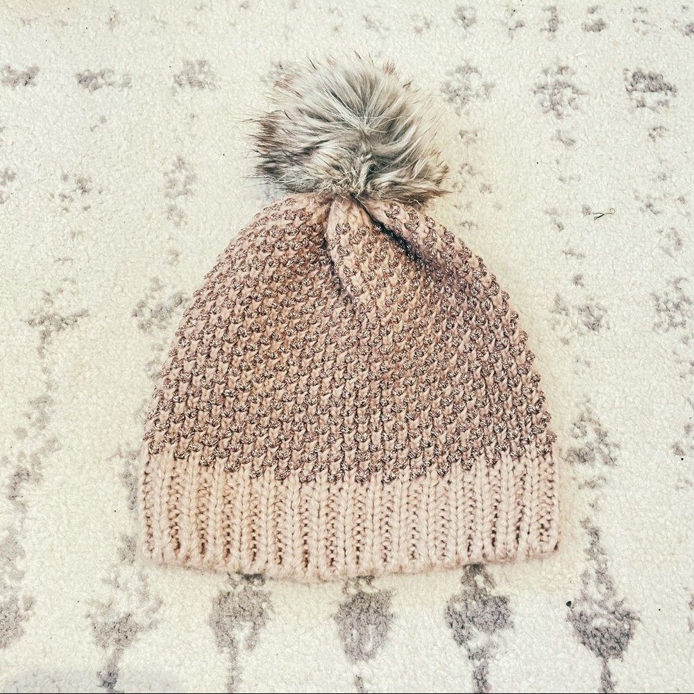 Furry Pom Pom Beanie